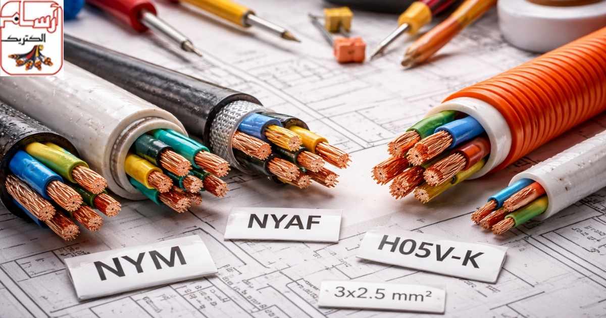 علائم اختصاری روی سیم و کابل