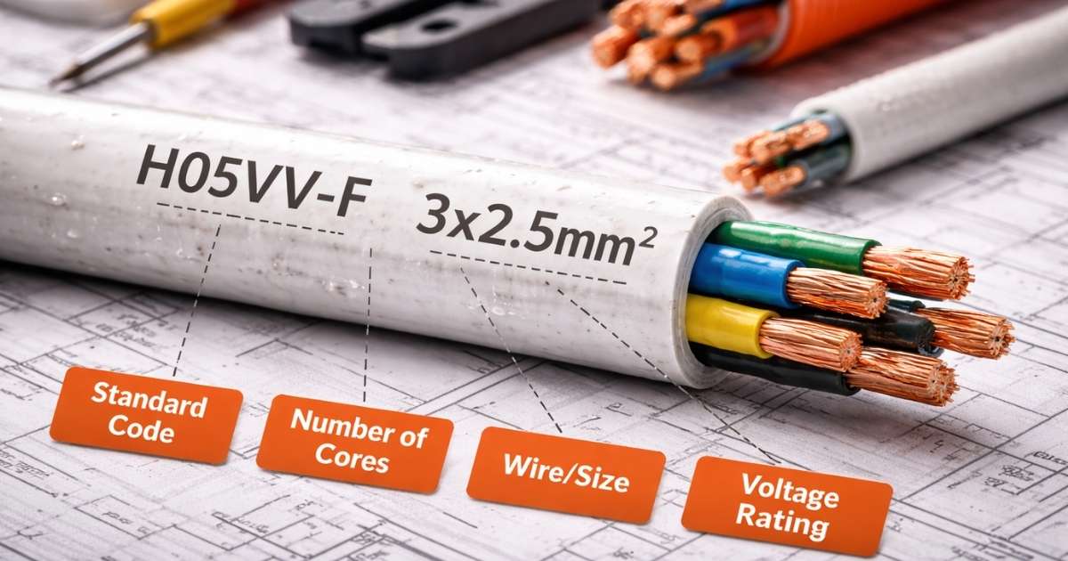 معنی اعداد و حروف روی سیم